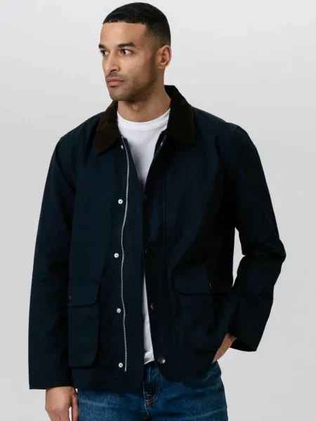 TEESHOPPEN Geacă de primăvară-toamnă Twill Jacket bleumarin