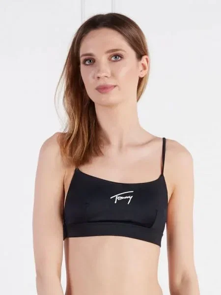Tommy Hilfiger Bikini felső TJ SIGNATURE-S BRALETTE fekete