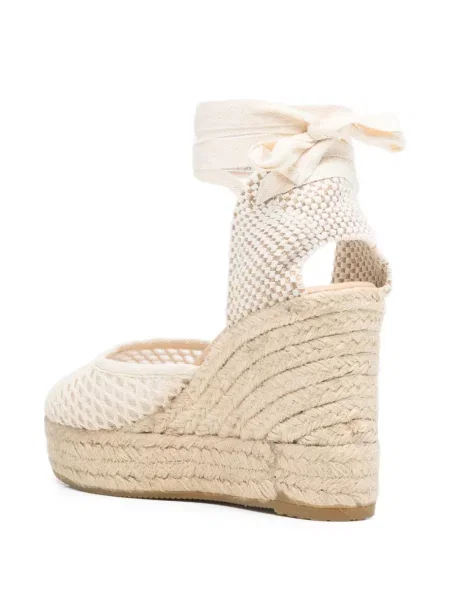 Espadrile Manebi tricotate cu pană