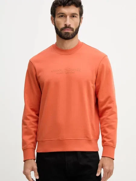 Armani Exchange mikina oranžová