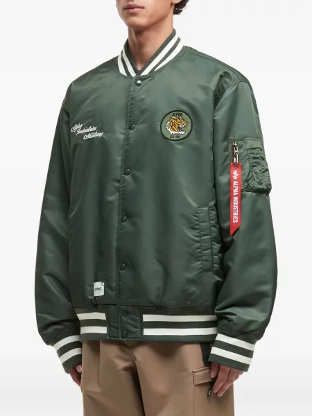 Яке тип бомбър Alpha Industries с тигров принт зелено
