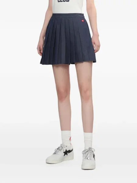Плисирана плисирана пола Apee™ By *a Bathing Ape® със сърца синьо