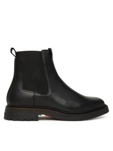 Tommy Hilfiger Ghete Jodhpur Comfort Lwt negru