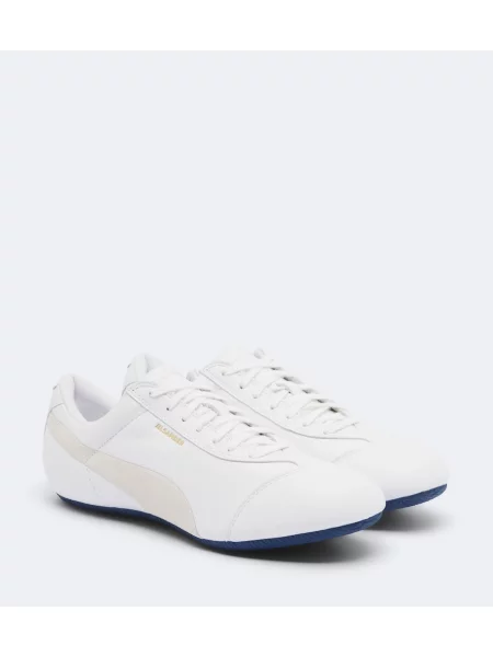 Kožené tenisky Jil Sander bílé