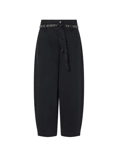 Pantaloni Liu Jo cu broderie negru