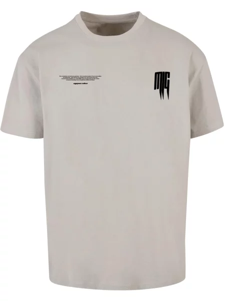 MJ Gonzales Tricou gri deschis negru