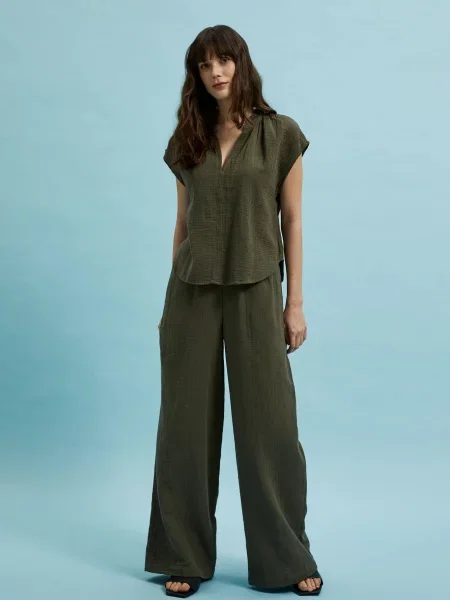 Pantaloni Moodo kaki