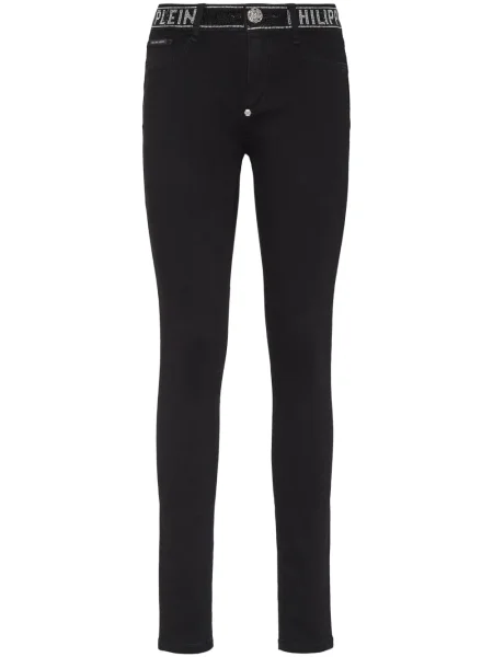 Leggings Philipp Plein stretch negru