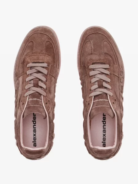 Sneakerși Alexander Wang din piele de căprioară roz