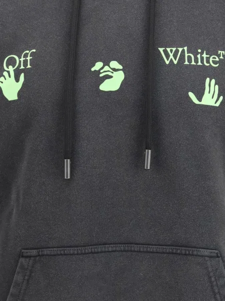 Hanorac cu glugă Off-white alb