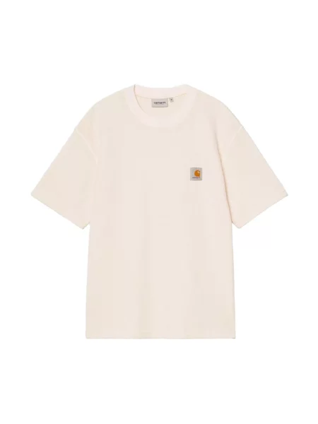 T-shirt z fakturowanym wzorem model Nelson' Carhartt Wip beżowa
