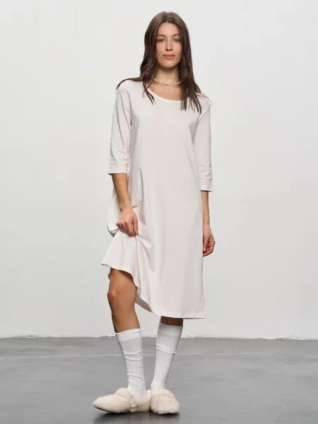 Нічна сорочка Роза молочний