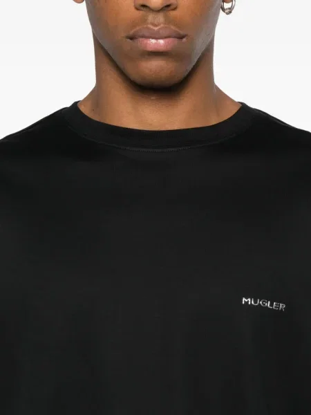Tricou Mugler cu autograf negru
