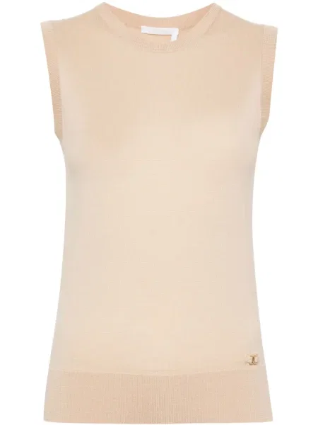 Pulover Chloé de lână fără mâneci