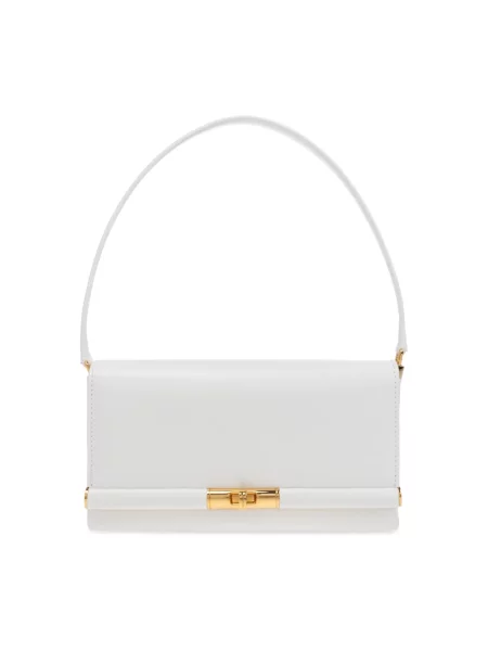 Lniany portfel Dolce And Gabbana biały