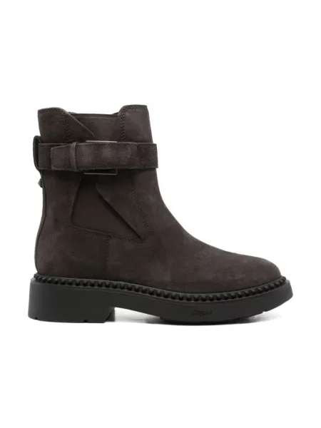 Buty do kostki Ash skórzane brązowe