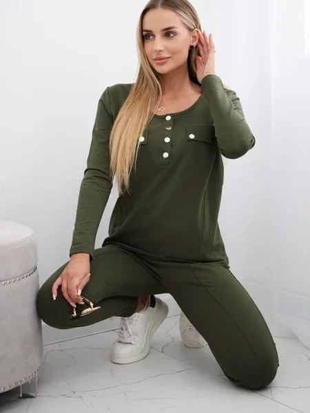 Komplet dresowy Kesi khaki
