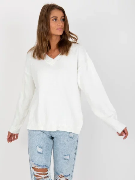Sveter Fashionhunters biela