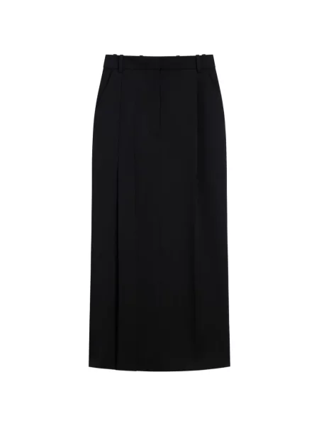 Fustă midi Givenchy de lână negru