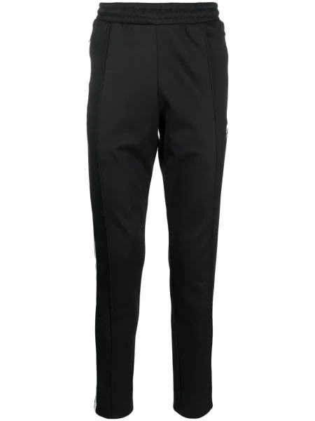 Pantaloni Adidas cu dungi alergare negru