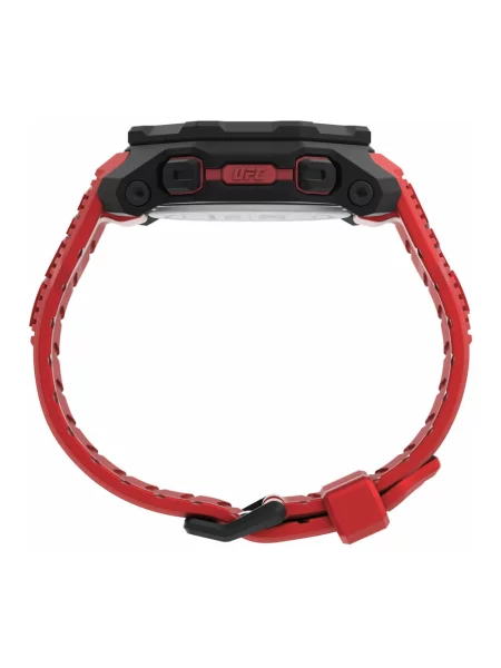 Lniany zegarek Timex czerwony