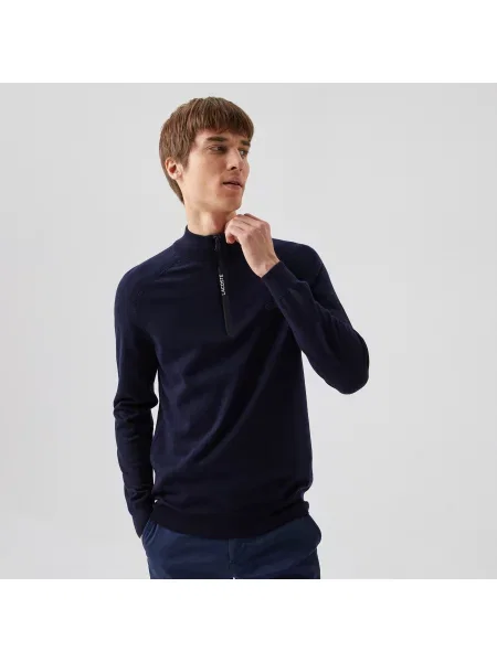 Lacoste Sweter Lacoste granatowy
