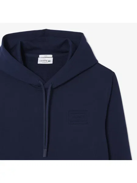 Lacoste Bluza Z Kapturem Z Tłoczonym Logo szary