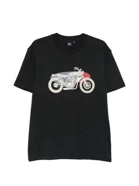 Tricou Deus Ex Machina cu imagine negru
