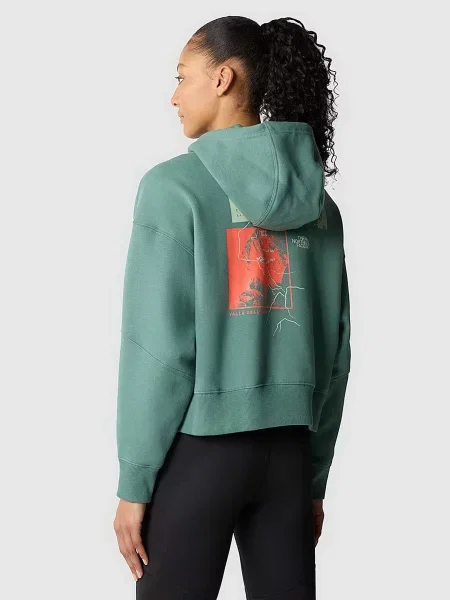Худи The North Face зеленое