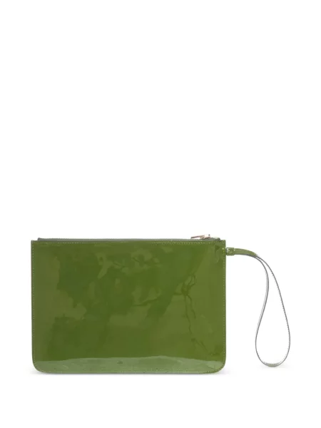 Geantă plic Tom Ford din piele verde