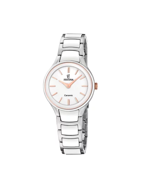 FESTINA Analogové hodinky Watch Ceramic' bílá