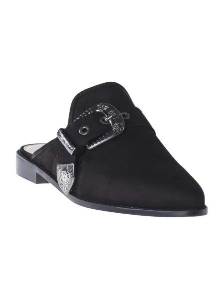 Klapki Stuart Weitzman skórzane czarne