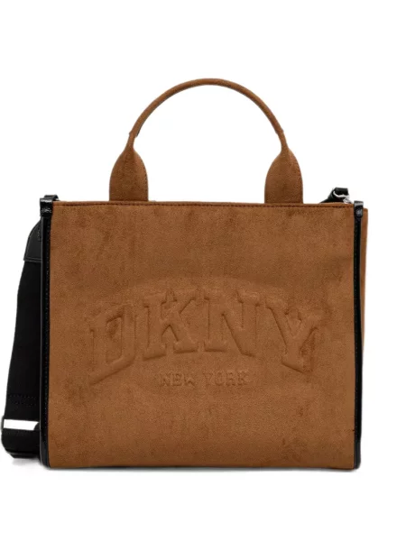 Шопинг чанта Dkny кафяво
