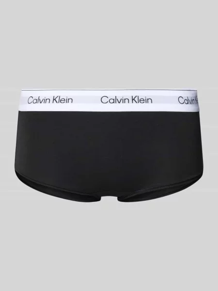 Majtki z wyhaftowanym logo model ‘Boyleg’ Calvin Klein Underwear czarne