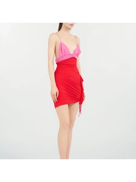 Sukienka mini Roberto Cavalli czerwona