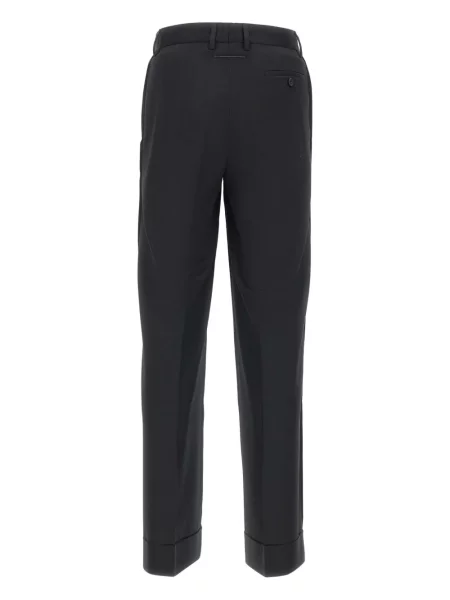 Pantaloni Mm6 Maison Margiela de lână negru