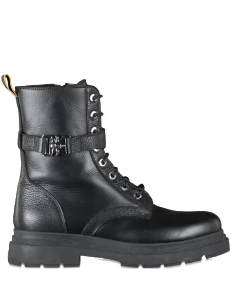 Botine Moorer cu șireturi din dantelă negru