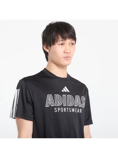Póló adidas M Tiro Wm Tee Black/ White S fekete