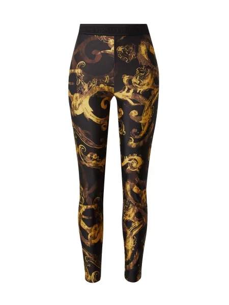 Versace Jeans Couture Leggings maro / galben negru