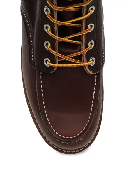Боти Red Wing Shoes с връзки с дантела червено