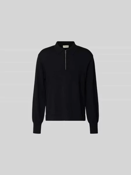 Sweter z czystej wełny lana Officine Generale czarny