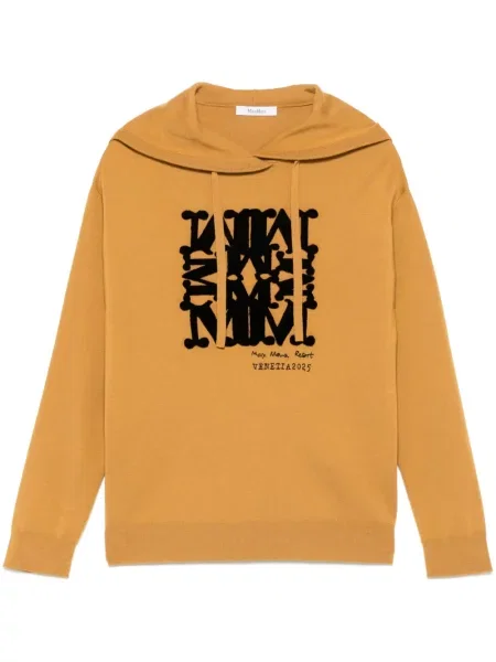 Bluza z kapturem Max Mara żółta