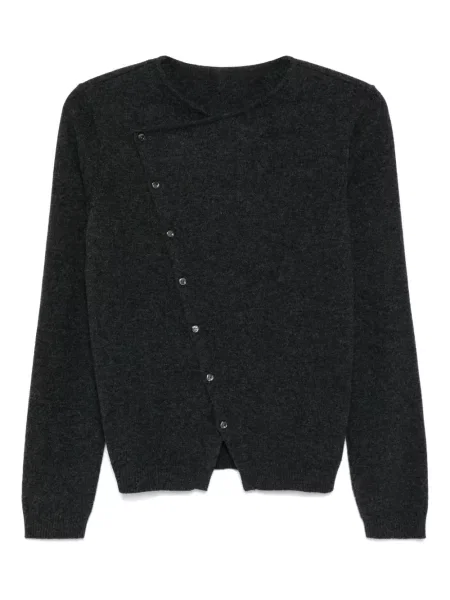 Cardigan Less din cașmir gri