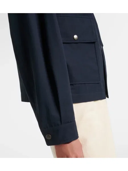 Reversibil geacă Saint Laurent albastru