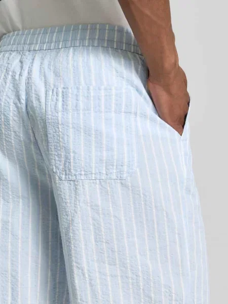 Szorty o kroju regular fit z czystej bawełny model STUART' Selected Homme błękitne