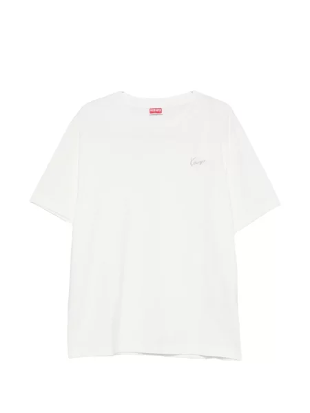 Tricou Kenzo cu broderie alb