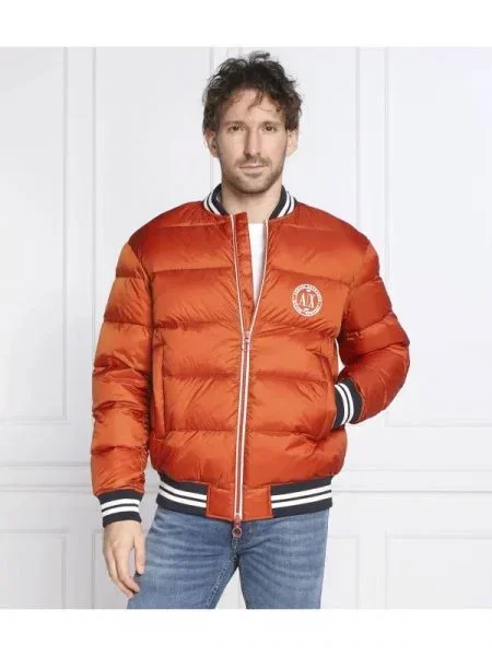 Geacă bomber Armani Exchange portocaliu