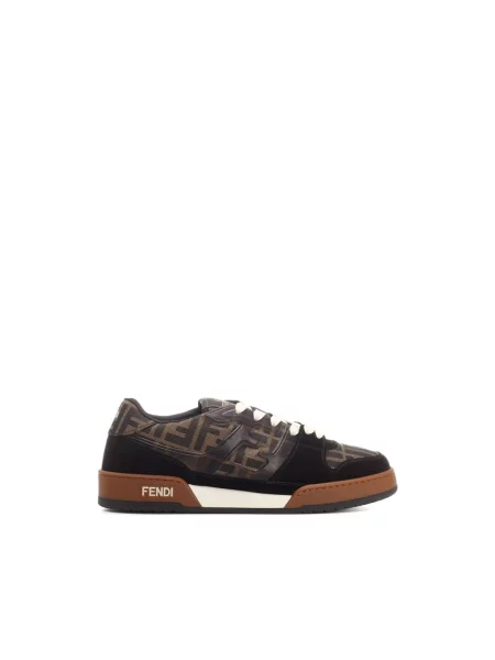 Sneakersy Fendi skórzane czarne
