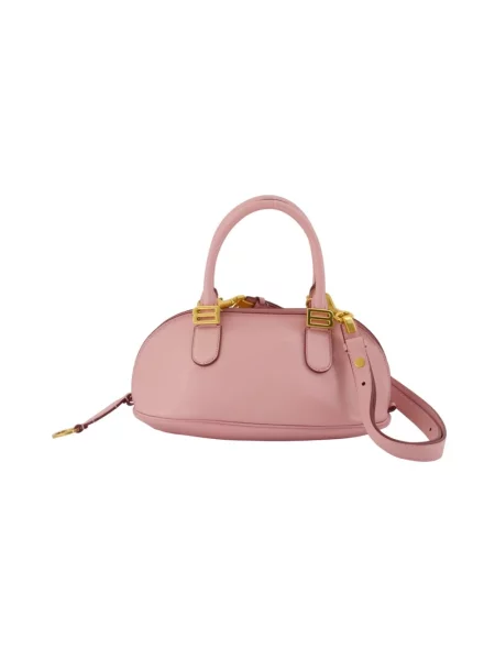Marynarka Balenciaga skórzana różowa