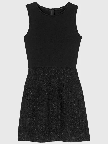 Твідова сукня Maje чорна